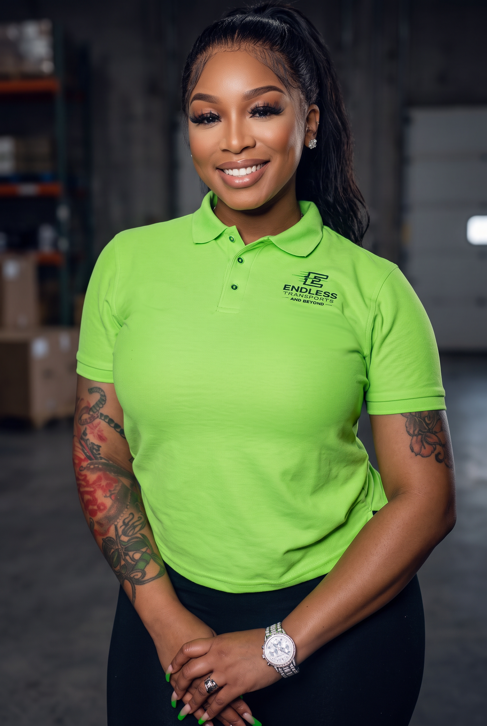 Endless Transports team member in branded uniform